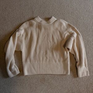 Cotton knit sweater